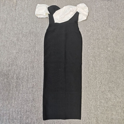 SB3468 Women's Polyester and Spandex Off-Shoulder Pleated Maxi Dress for Special Occasions