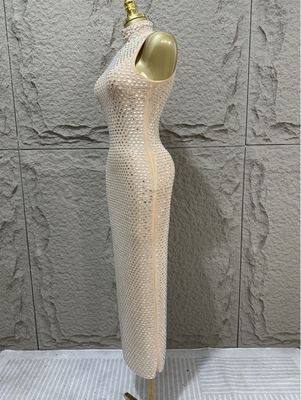 SB3467 Fashionable Blingbling Dance Party Dress for Women Customizable Logo Position 220g Fabric Weight
