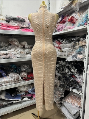 SB3467 Fashionable Blingbling Dance Party Dress for Women Customizable Logo Position 220g Fabric Weight