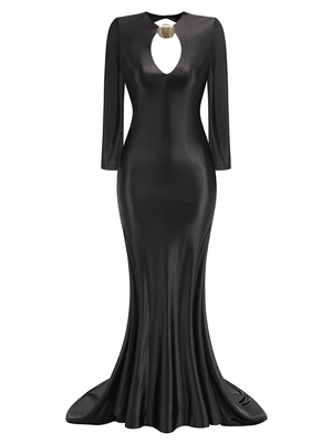 LS2670 Summer Fashion Women's Long Sleeve Backless Tight Bodycon Dress from within Sexy Party Clubwear None Pattern Made