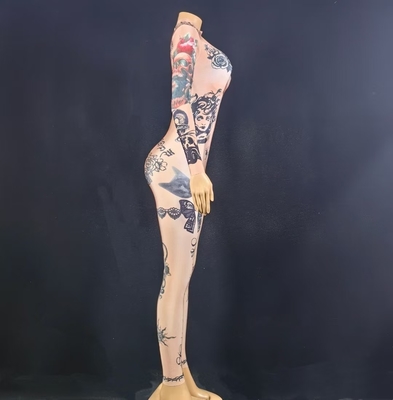 Summer AD2575 Kimshein Women's Party Bodysuit Printed Long Sleeve Bodysuit Sexy Tight Bodysuit Pure Color Made in Party Wear