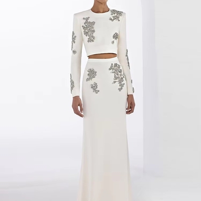 Top Length Regular Sleeve Material Polyester/Cotton SR2408 Spring Fashion Two-Piece Set for Women's Fashion