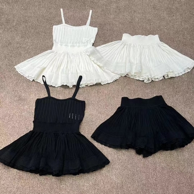 Eco-Friendly and Stylish KD2364 Kimshein Summer Women's Sleeveless Knitted Two-Piece Set for Quick Sampling in 7 Days