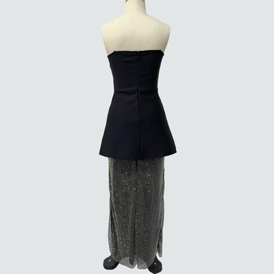 Guangdong SS2399 2-Piece Women's Luxurious Dress Set with Beaded Decoration Summer Collection