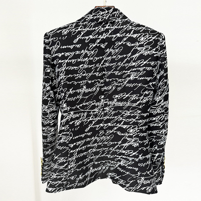 Fashionable BA2350 Women's Letter Print Sports Jacket with Digital Printing and Polyester Filling Spring Collection