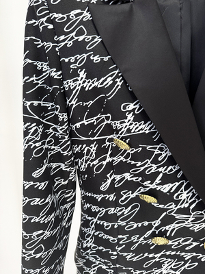 Fashionable BA2350 Women's Letter Print Sports Jacket with Digital Printing and Polyester Filling Spring Collection