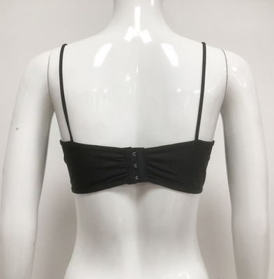 Other Type Lining TS2273 Kimshein Summer Beaded Crystal Trim Bra Top for Women Glittering and Alluring Party Garment