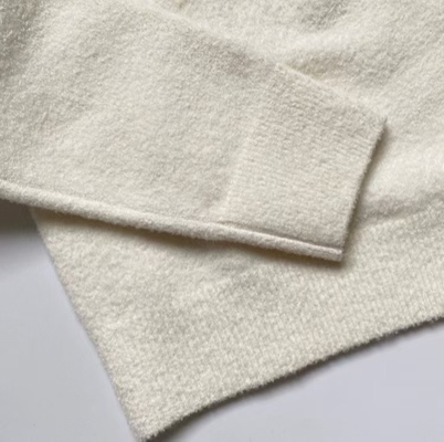 End Luxury Women's Winter Knitted Top with Long Sleeves in KD2346 Wool Fabric Supported by Hot Transfer Printing Method