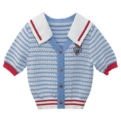 Short Sleeve Knit Top KD2251 Delicate Women's end Standard Thickness Support for Craftsmanship