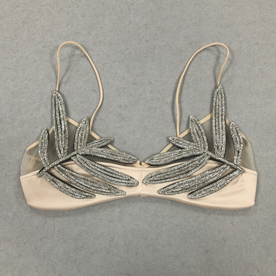 TS2267 Hot Water Drill Crystal Chain Bra Top Perfect and Fast Sample Delivery None Pattern Intelligent Tracking Supported