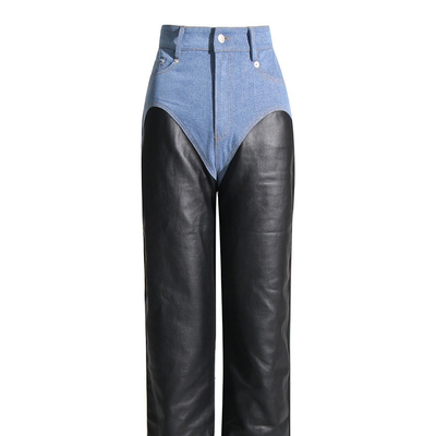 Kimshein CC2229 Fashion Drop Shipping Bulk Sexy 95% Cotton 5% Spandex Denim Women's Jeans with Casual Zipper Decoration