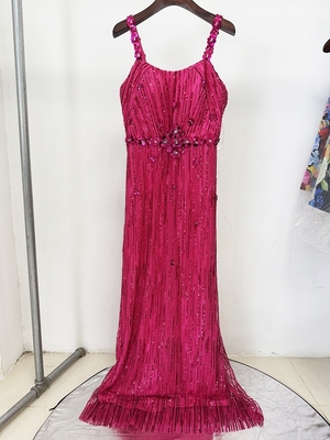 Kimshein ED2771 Luxury Evening Dress Elegant Sequined Maxi Dress for Women Sleeveless Crystal Party Dress from Guangdong