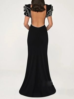 ED2769 Dance Party Dress Slim Fit Sexy Backless Sleeveless Diamond Decoration Diamond Evening Dress 7-Day Fast Sampling