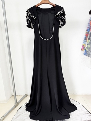 ED2769 Dance Party Dress Slim Fit Sexy Backless Sleeveless Diamond Decoration Diamond Evening Dress 7-Day Fast Sampling