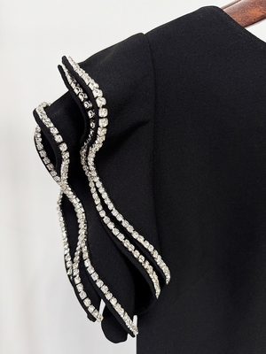 ED2769 Dance Party Dress Slim Fit Sexy Backless Sleeveless Diamond Decoration Diamond Evening Dress 7-Day Fast Sampling