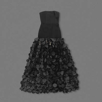 Nightclub Clothing SB3348 Graceful and Sensual Off-Shoulder Sleeveless Floral Dress Tight-Fitting Bandage Dress for Women