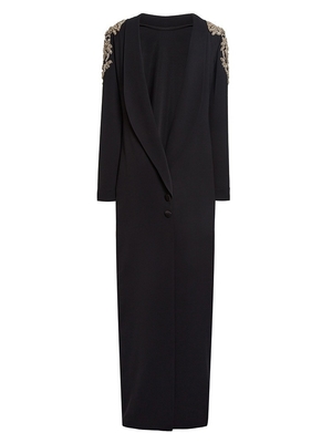 Breathable LS2669 Backless Party Dress for Women Long Sleeves and Hanging Neck Collar Luxurious Diamond Crystal Dress