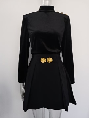 SR2404 Kimshein Spring Fashion Two-piece Set in Mid-length Pants and Polyester Cotton Fabric for Women in Contemporary Style