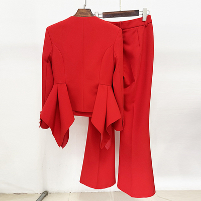 SR2398 Fashion Sport Jacket Suit Elegant Two-Piece Long Pants Set for Women Official Luxurious Two-Piece and Distinctive