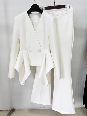 SR2398 Fashion Sport Jacket Suit Elegant Two-Piece Long Pants Set for Women Official Luxurious Two-Piece and Distinctive