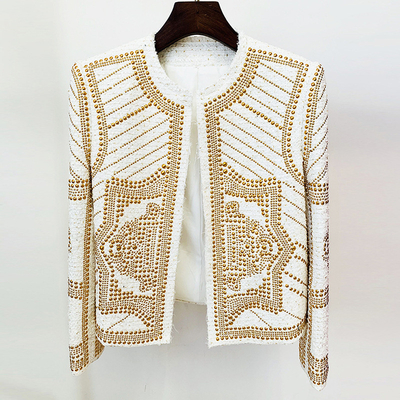 BLAZER Kimshein BA2344 Women's Jacket Beaded Wool and Luxurious Design for Autumn Fashionista Essential