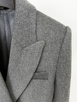 BA2341 Luxury Designer Women's Autumn/Winter Fashion Slim Long Sleeve Butterfly Bow Elegant Wool Midi Suit Coat Hot Item