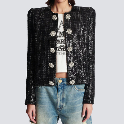 BA2324 Fashion Women's Spring and Autumn Jacket Standard Thickness Casual Outerwear with 7-Day Fast Sampling Support