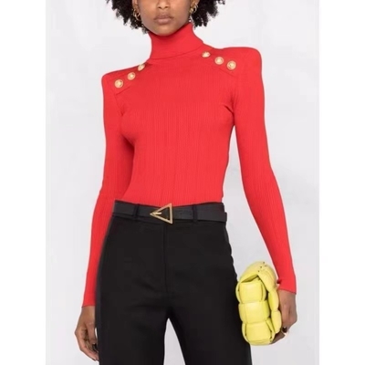 Full Sleeves Winter Knitted Top for Women H3249 High Neck Slim Fit Sweater in Soft and Comfortable Material