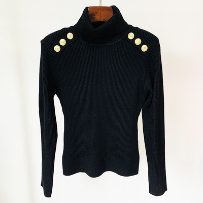 Full Sleeves Winter Knitted Top for Women H3249 High Neck Slim Fit Sweater in Soft and Comfortable Material