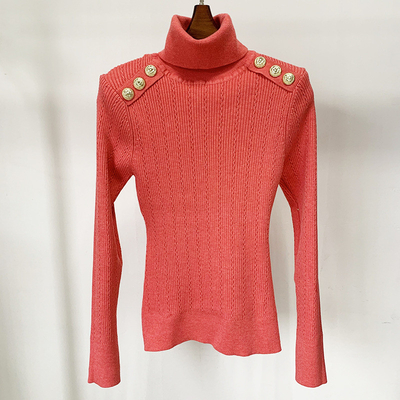 Full Sleeves Winter Knitted Top for Women H3249 High Neck Slim Fit Sweater in Soft and Comfortable Material
