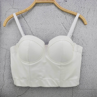 KIMSHEIN Top-Notch PU Short Top Latest Design for Sexy Tight Fit and Top Fashion Statement