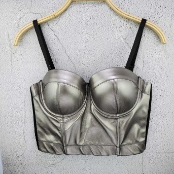 KIMSHEIN Top-Notch PU Short Top Latest Design for Sexy Tight Fit and Top Fashion Statement