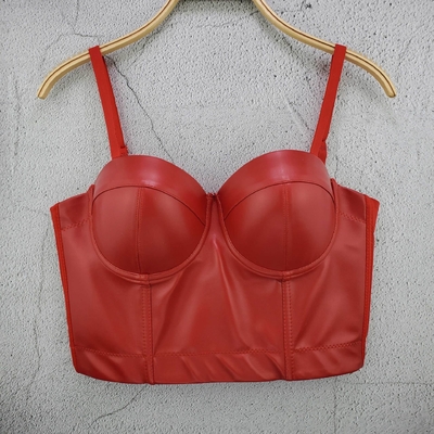 KIMSHEIN Top-Notch PU Short Top Latest Design for Sexy Tight Fit and Top Fashion Statement