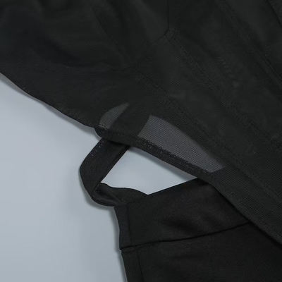 JB2277 Women's Jumpsuit Nightclub Mesh Sleeveless Sportswear Designed with Regular Sleeves Support and Non-woven Fabric