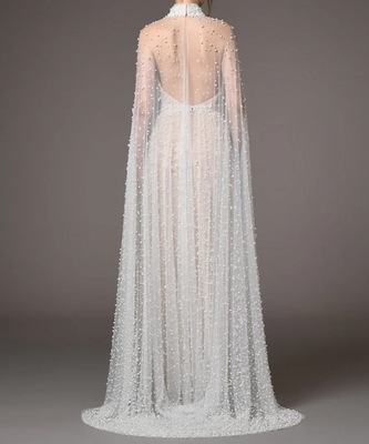 Pearl Beads in Luxurious Style ED2768 Kimshein Elegant Pearl Mesh Beaded Luxury Dress for Women's Elegant Evening Gown