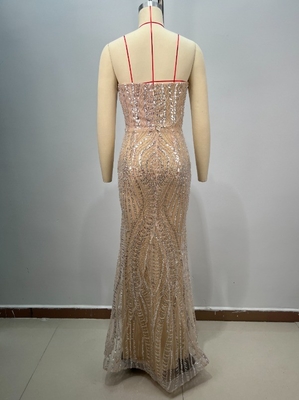 Polyester/Cotton Material Sleeveless Dance Dress with Water Diamond Embellishment