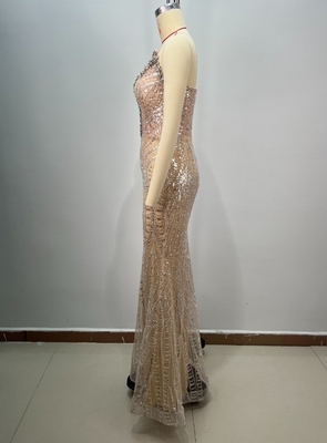 Polyester/Cotton Material Sleeveless Dance Dress with Water Diamond Embellishment
