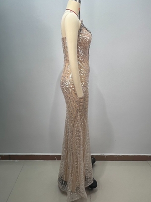 Polyester/Cotton Material Sleeveless Dance Dress with Water Diamond Embellishment