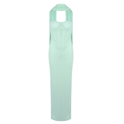 SB3450 Women's Off-Shoulder Maxi Dress for Sophisticated Parties and Functions
