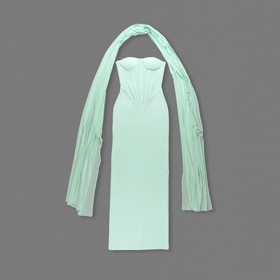 SB3450 Women's Off-Shoulder Maxi Dress for Sophisticated Parties and Functions