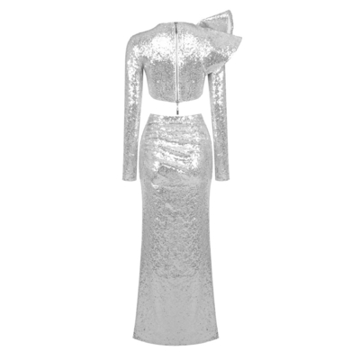 SR2394 Deluxe 2-Piece Spring Fashion Set The Perfect Choice for Elegant Women at Celebrity Parties