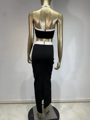 SS2374 Luxury Fashion Women's Bodycon Dress Sexy Summer Bandage Two-Piece Set for Women's Summer Outfit Alternative