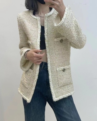 KIMSHEIN WS2207 Women's Retro Style Jacket in Sweet Woolen Design for Winter Birthday Celebration