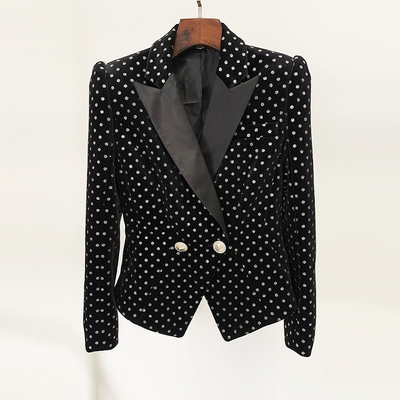 1pc/opp Bag Filled BA2295 Luxurious Women's Slim Fit Fashion Velvet Fabric Dress with Elegant Long Sleeves and Jacket