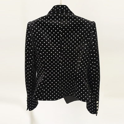 1pc/opp Bag Filled BA2295 Luxurious Women's Slim Fit Fashion Velvet Fabric Dress with Elegant Long Sleeves and Jacket