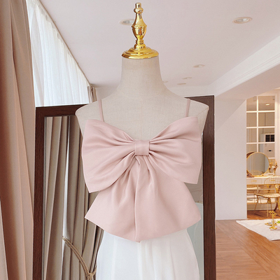 Kimshein D1245 European and American Style Tube Top Sexy Bow Backless Spaghetti Strap Italy Dress 600 Units for Purchase