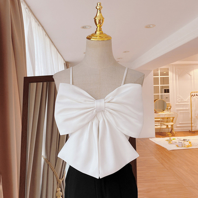 Kimshein D1245 European and American Style Tube Top Sexy Bow Backless Spaghetti Strap Italy Dress 600 Units for Purchase