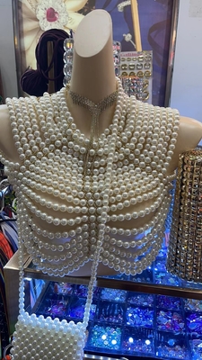 BD1997 Women's Pearl-Embellished Summer Fashion Party Elegant Dress Casual Wrap with Pearls Supports Intelligent Tracking