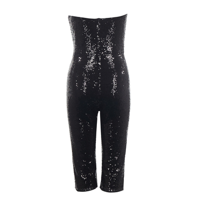 JB2280 Black Shiny Sequin Catsuit A Sensual and Provocative Choice for a Night Out in Guangdong