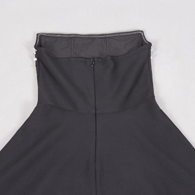 Figure-Flattering A-Line Mini Dress with Crystal Embellishments and Elegant Off-Shoulder Style